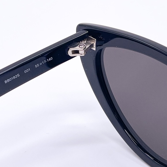 NEW BALENCIAGA BB0182S 001 BLACK CAT EYE FRAME SUNGLASSES BALENCIAGA - Picture 11 of 13